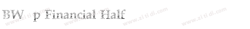 BW7p Financial Half字体转换